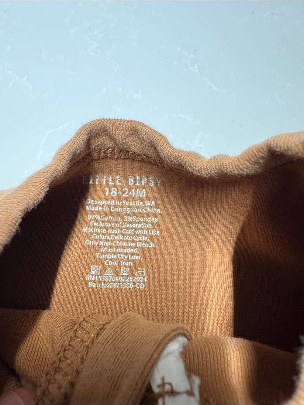 Little Bipsy Brown Zip-Up Footed One-Piece - Picture 2 of 2